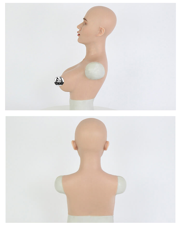 "May" The Silicone Female Mask with Breasts D Cup - InTheMask by Moli's