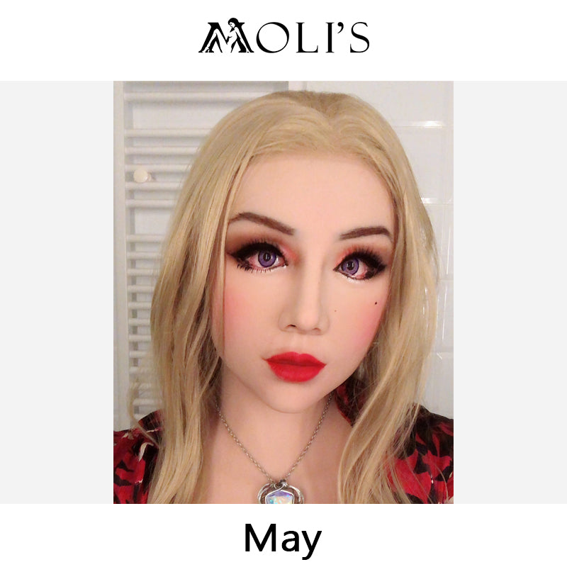"May" The Silicone Female Mask with Breasts D Cup - InTheMask by Moli's