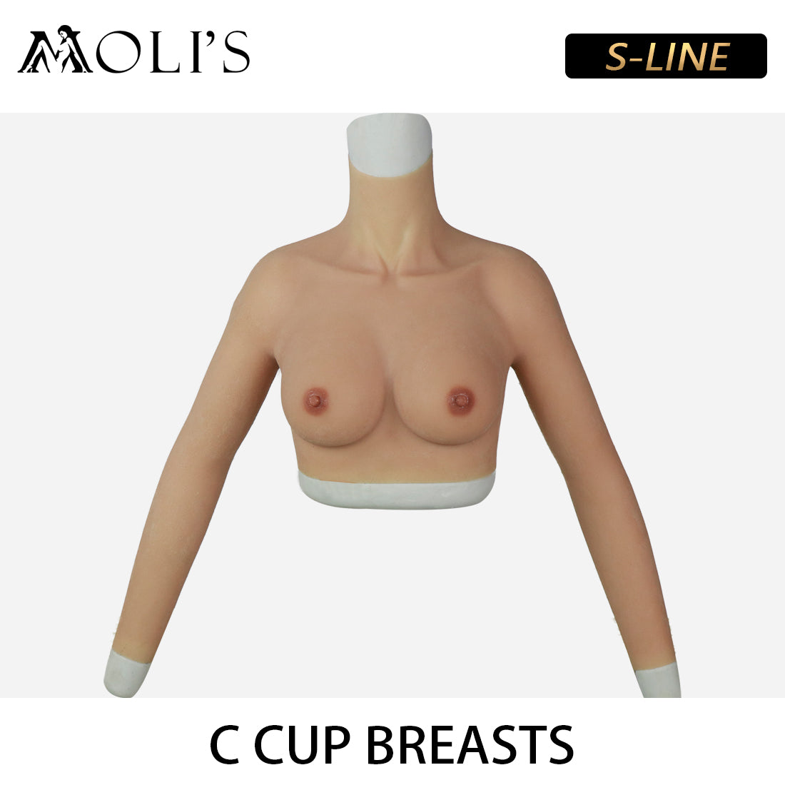 Long-Sleeved Silicone Breasts C Cup with Arms - InTheMask by Moli's