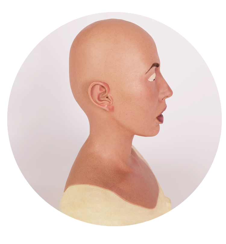 MoliFX | Molly S “Princess Jasmine” Toffee Complexion Silicone Female Mask SFX Class X02B - InTheMask by Moli's