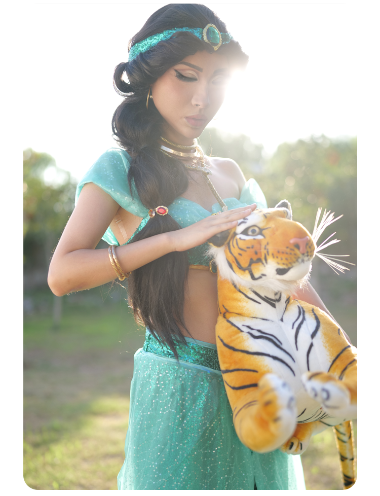 MoliFX | Molly S “Princess Jasmine” Toffee Complexion Silicone Female Mask SFX Class X02B - InTheMask by Moli's