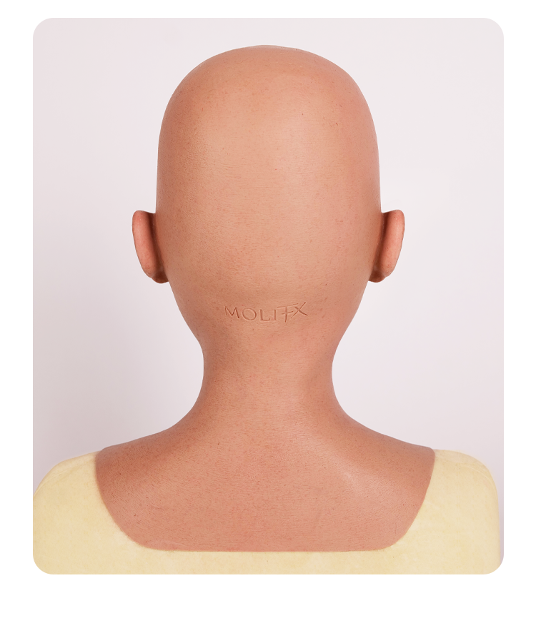 MoliFX | Molly S “Princess Jasmine” Toffee Complexion Silicone Female Mask SFX Class X02B - InTheMask by Moli's