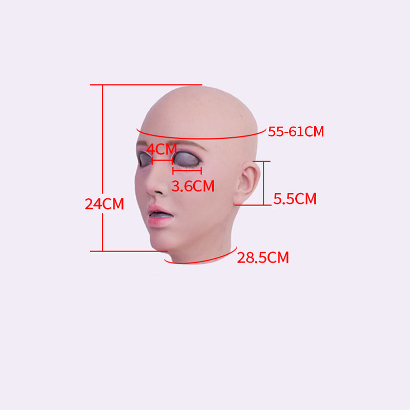SecondFace by MoliFX | "Luxuria" Human Makeup The Female Mask Without Breasts F01 - InTheMask by Moli's