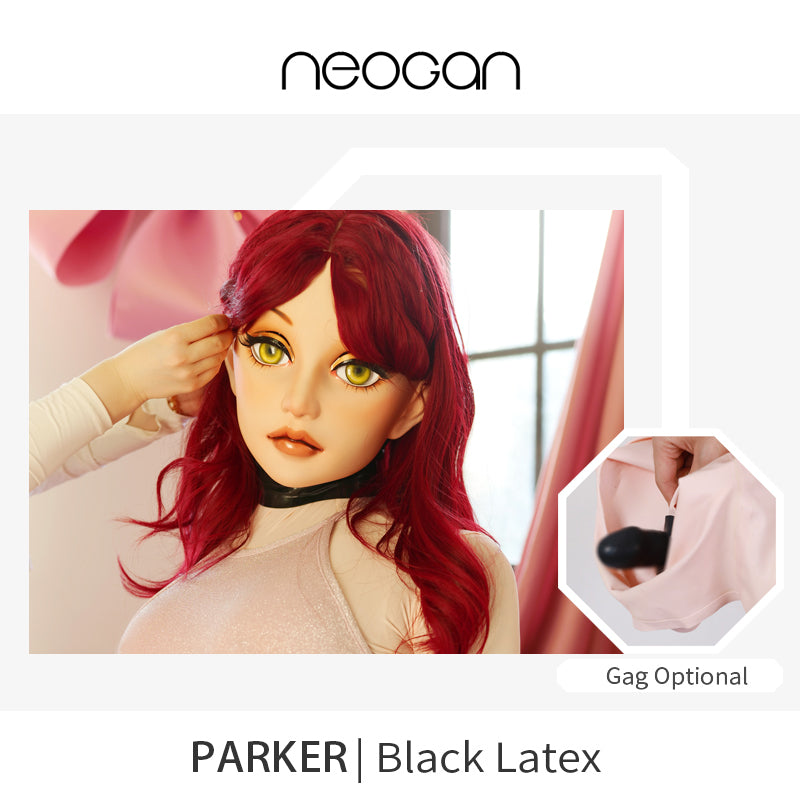 NEOGAN | Parker The Female Doll Mask with Gag and Latex Hood by Moli's D04 - InTheMask by Moli's