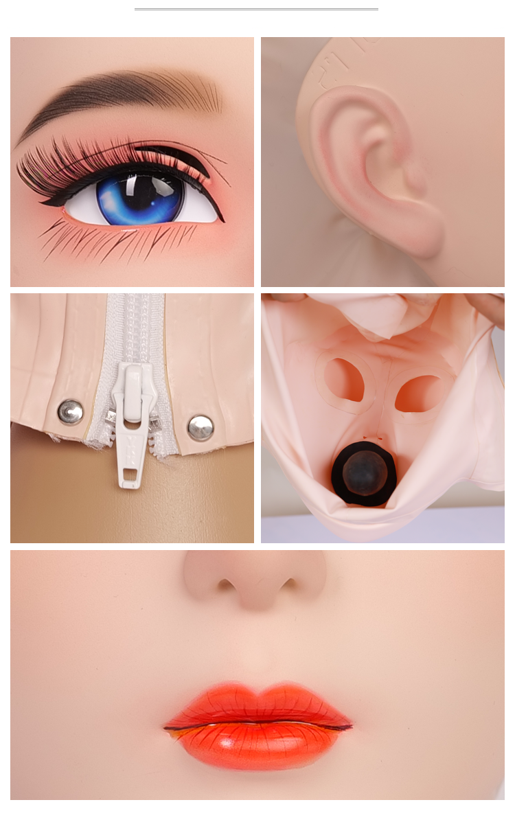 “Furgie” Limited Edition | Female Doll Mask With Latex Hood Special Makeup D01S - InTheMask by Moli's