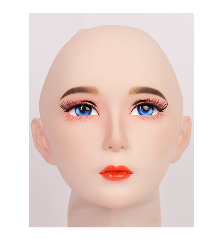 Furgie Limited Edition female doll mask by InTheMask with pink latex hood, special makeup, gag, and detailed face features.