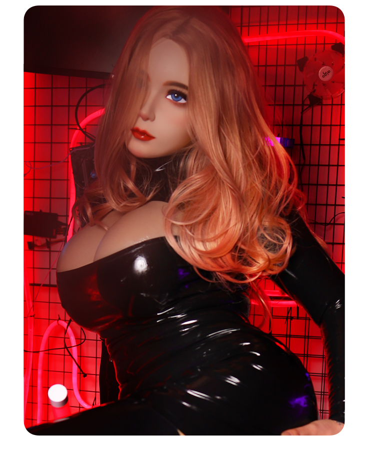 Furgie Limited Edition female doll mask by InTheMask, pink latex hood with special makeup and gag, for cosplay or costume use.