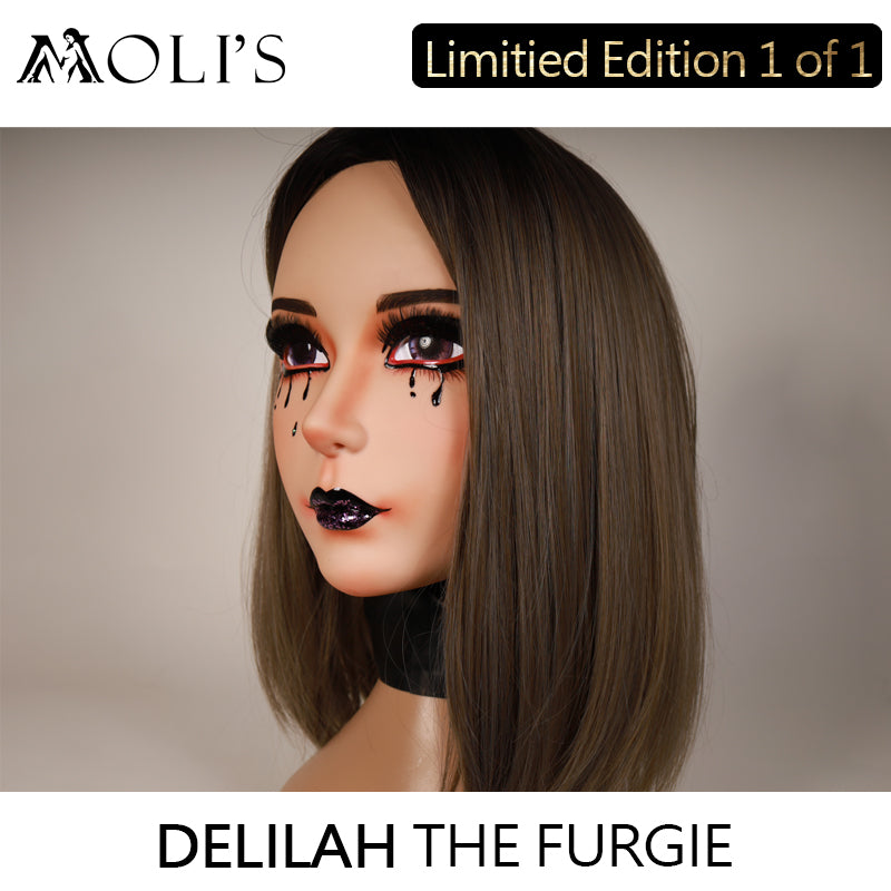 "Delilah" the Furgie - Female Doll Mask Gothic Makeup D01SD - InTheMask by Moli's