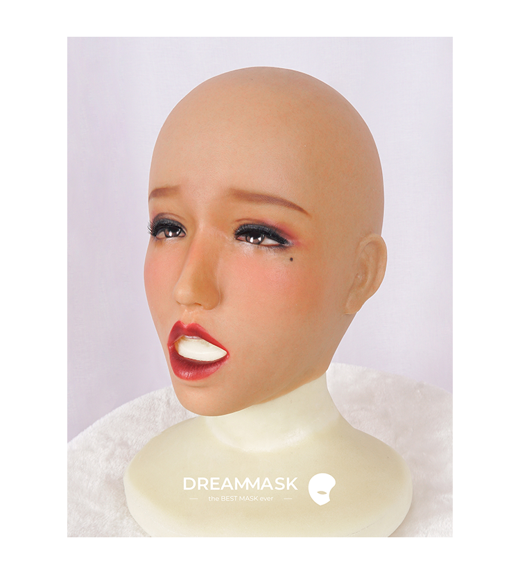 "Violet" The Silicone Female Mask Ahegao with Gag - InTheMask by Moli's