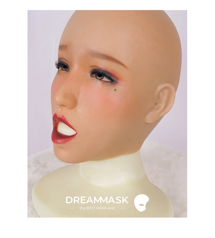 "Violet" The Silicone Female Mask Ahegao with Gag - InTheMask by Moli's