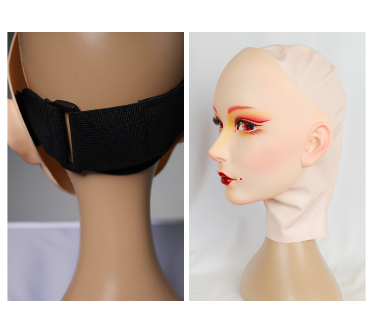 Furgie “Oiran” Special Version | Gagged Female Doll Mask by Moli's D01SH - InTheMask by Moli's