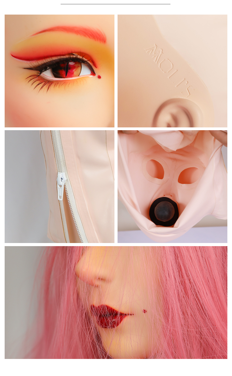Furgie “Oiran” Special Version | Gagged Female Doll Mask by Moli's D01SH - InTheMask by Moli's