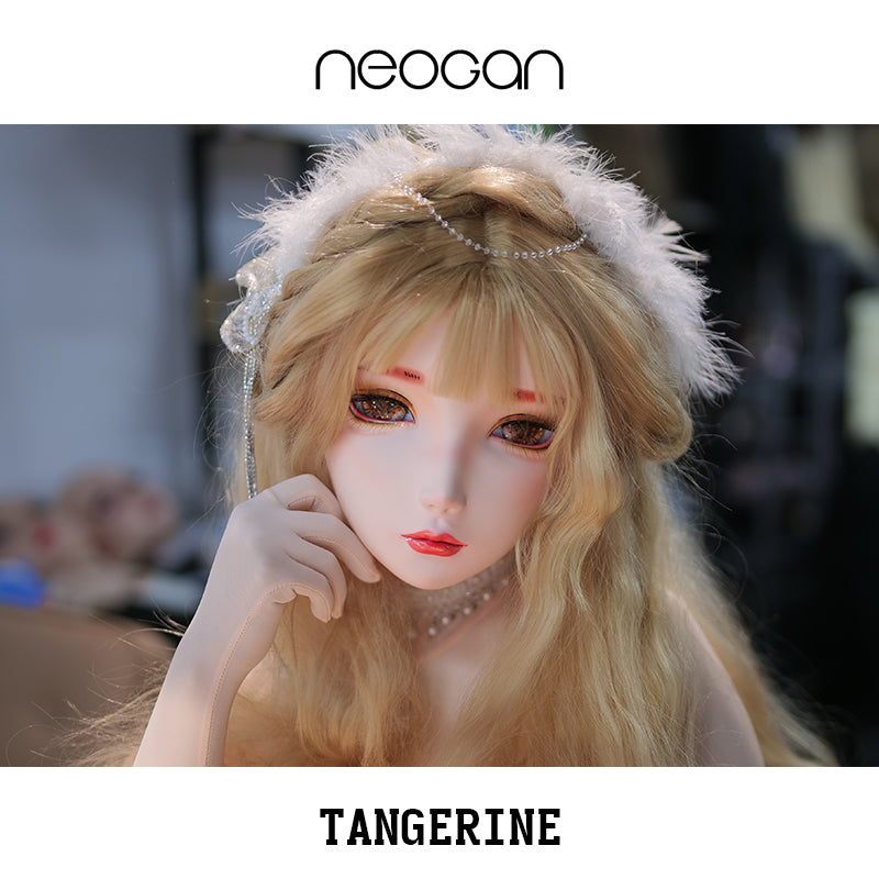 NEOGAN | "Tangerine" The Female Doll Mask with Gag and Latex Hood D07 - InTheMask by Moli's