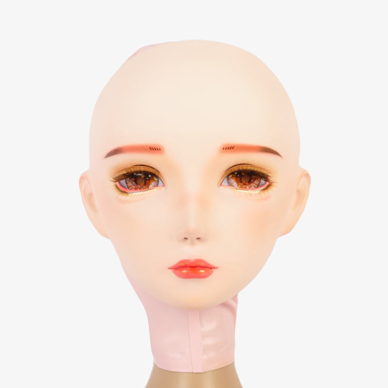 NEOGAN | "Tangerine" The Female Doll Mask with Gag and Latex Hood D07 - InTheMask by Moli's