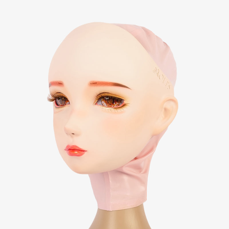 NEOGAN | "Tangerine" The Female Doll Mask with Gag and Latex Hood D07 - InTheMask by Moli's