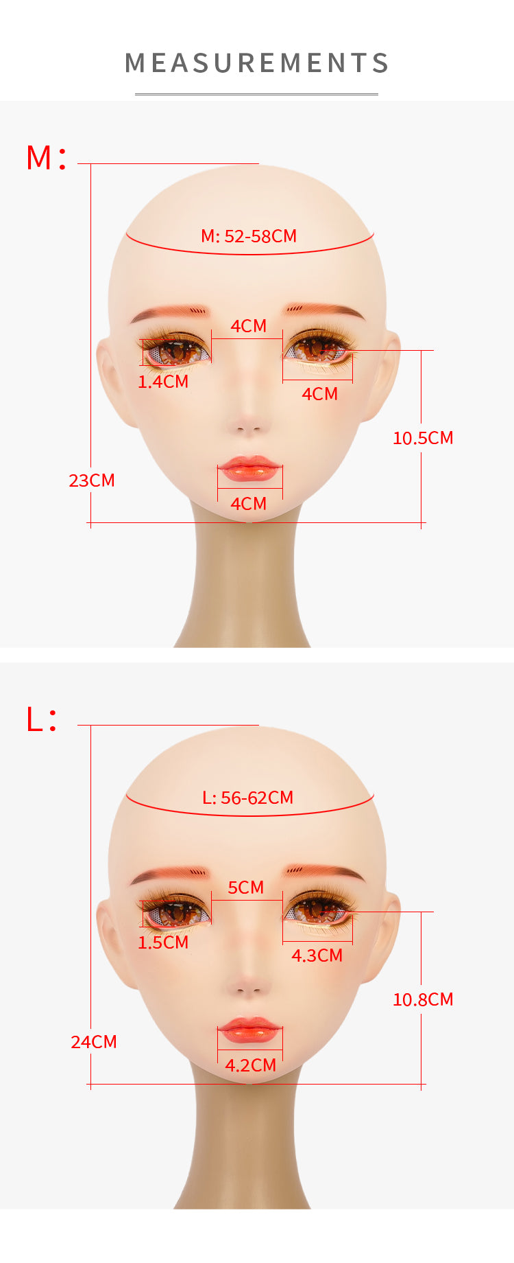 NEOGAN | "Tangerine" The Female Doll Mask with Gag and Latex Hood D07 - InTheMask by Moli's