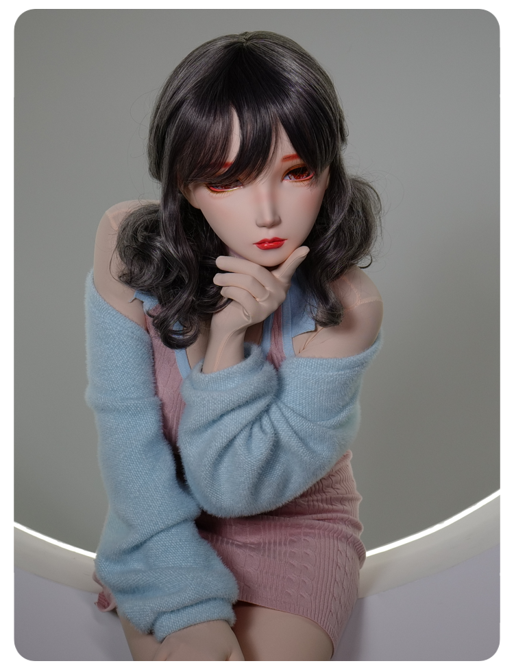 NEOGAN | "Tangerine" The Female Doll Mask with Gag and Latex Hood D07 - InTheMask by Moli's