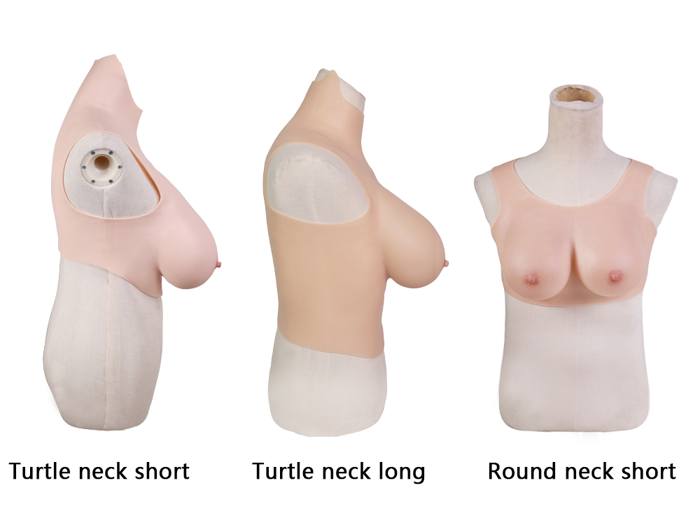"Zero Touch" Breasts | “C” Cup Silicone Breastplate for Crossdressers - InTheMask by Moli's