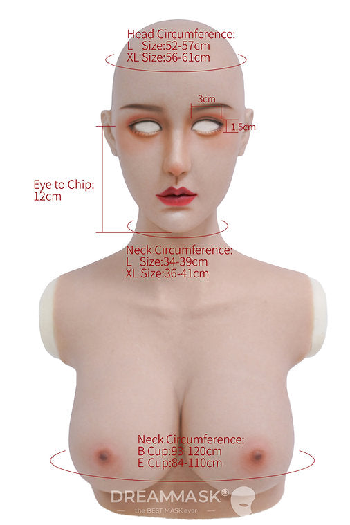 “Nina” The Silicone Mask Makeup Plus+ Series - InTheMask by Moli's