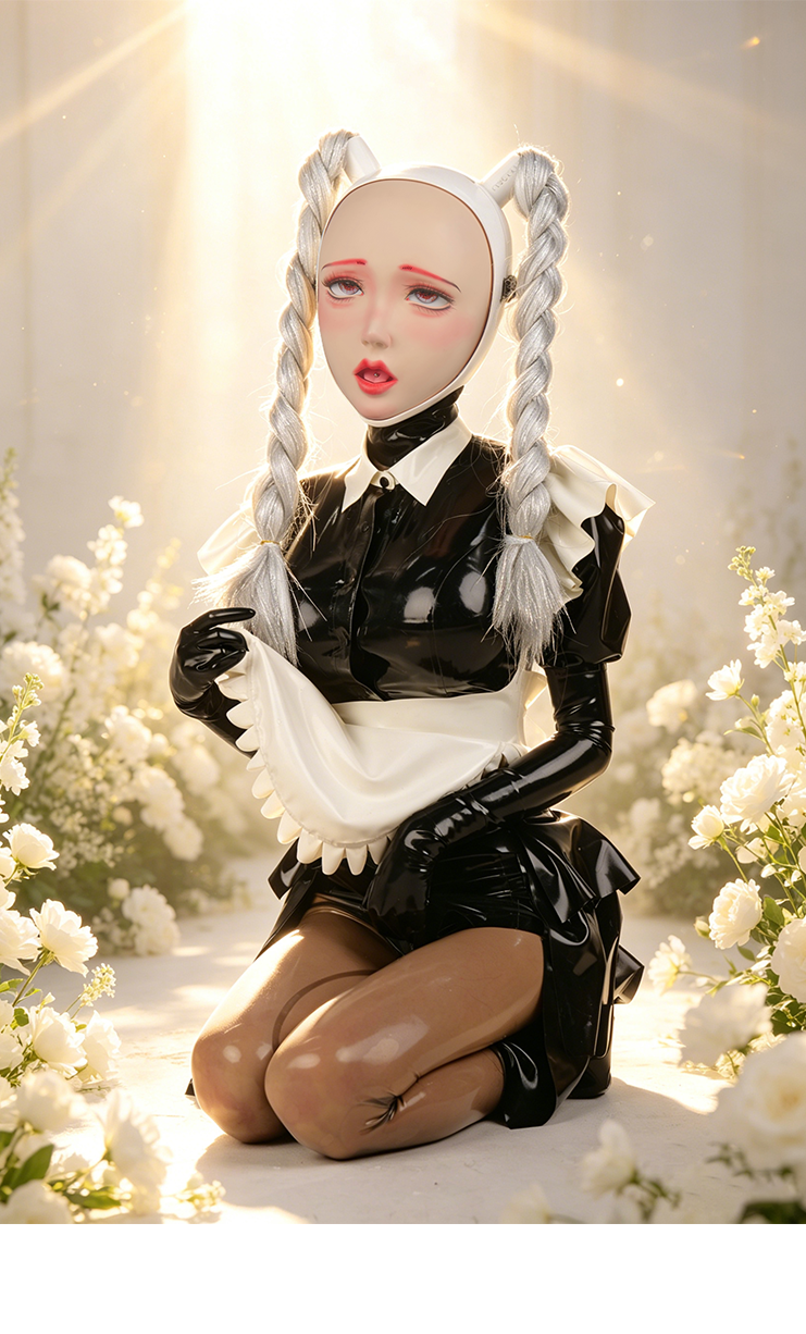 NEOGAN TG10 Asymmetric Latex Maid Suit (3-Piece Set)