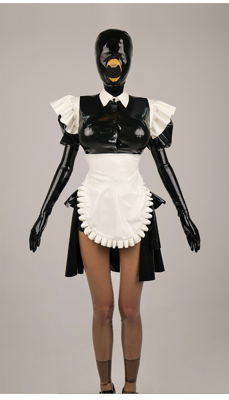 NEOGAN TG10 Asymmetric Latex Maid Suit (3-Piece Set)