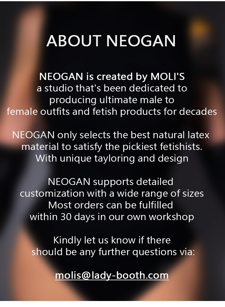 NEOGAN | Latexanzug „Rubber Nun“ mit Halsband und Hosenträgern 