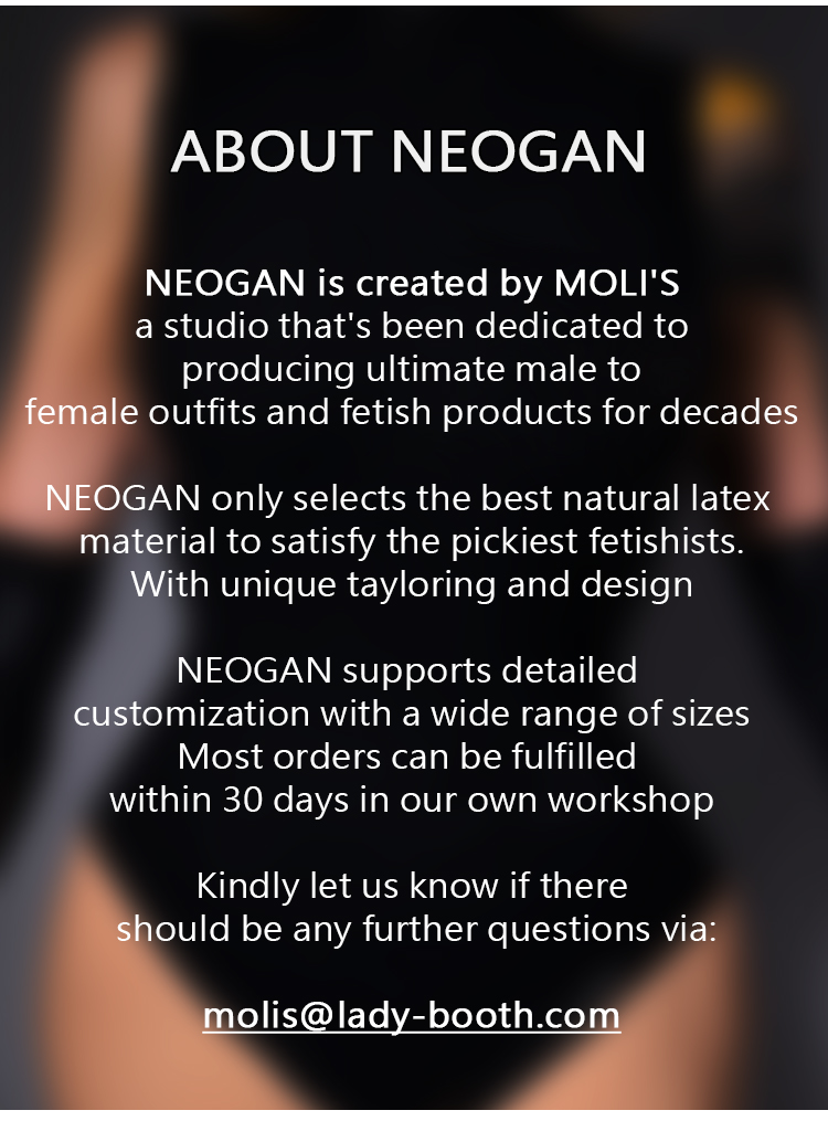 NEOGAN NMD01 | Maßgeschneidertes Latex-Gummi-Dienstmädchenkleid 