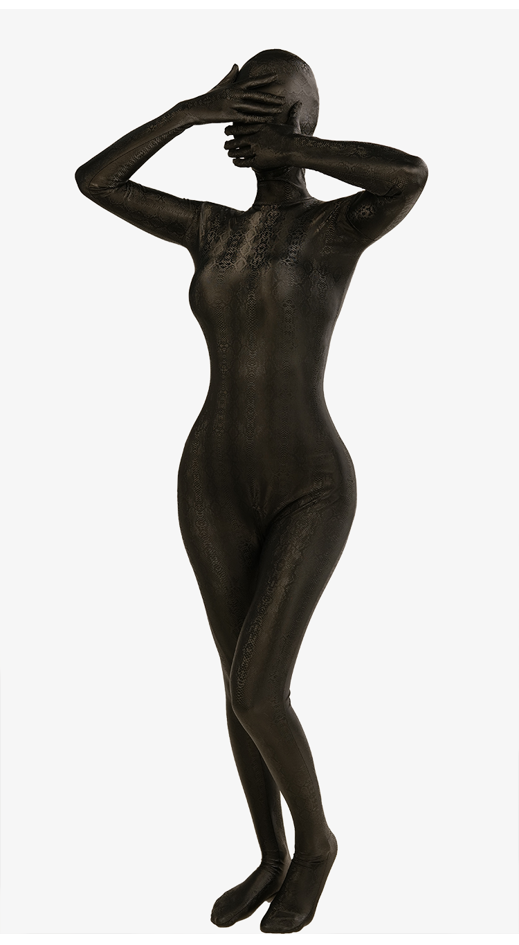 Onyx | Black Serpent Glossy Pattern by Moli's Zentai