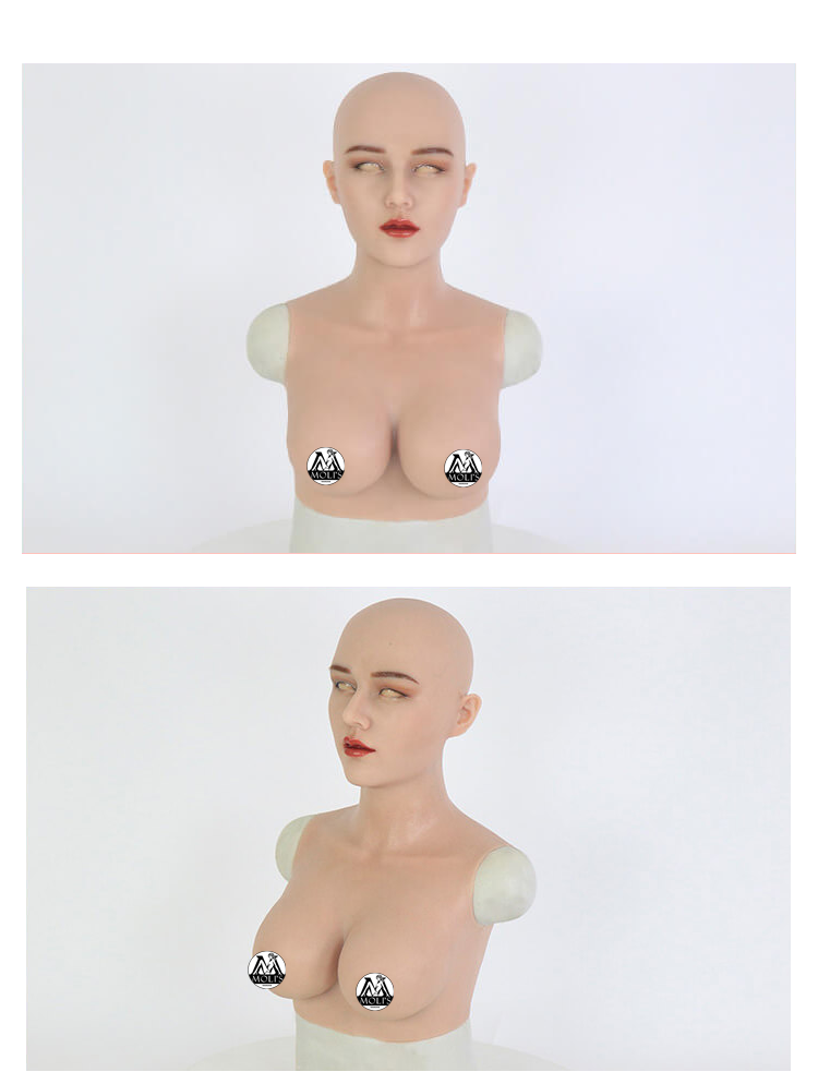 „May“ Die Silikon-Frauenmaske mit Brüsten D-Cup 