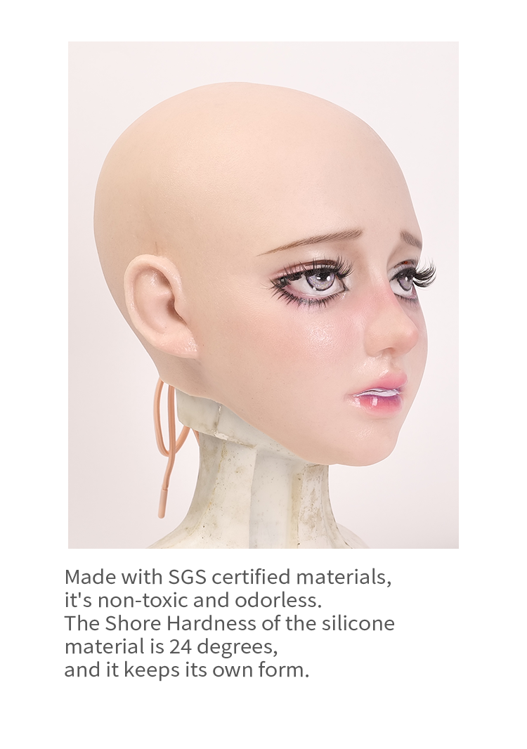 SecondFace von MoliFX | „The Nun“ Ahegao Special Makeup Silikon-Frauenmaske 