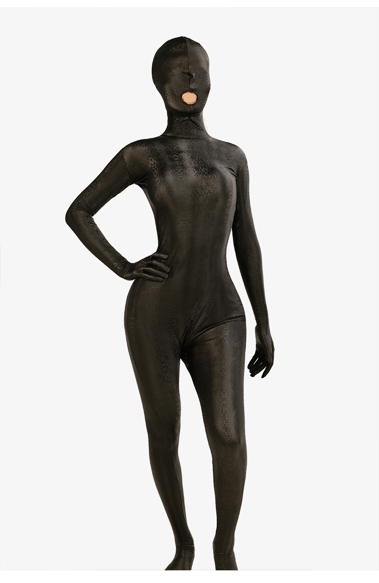 Onyx | Black Serpent Glossy Pattern by Moli's Zentai