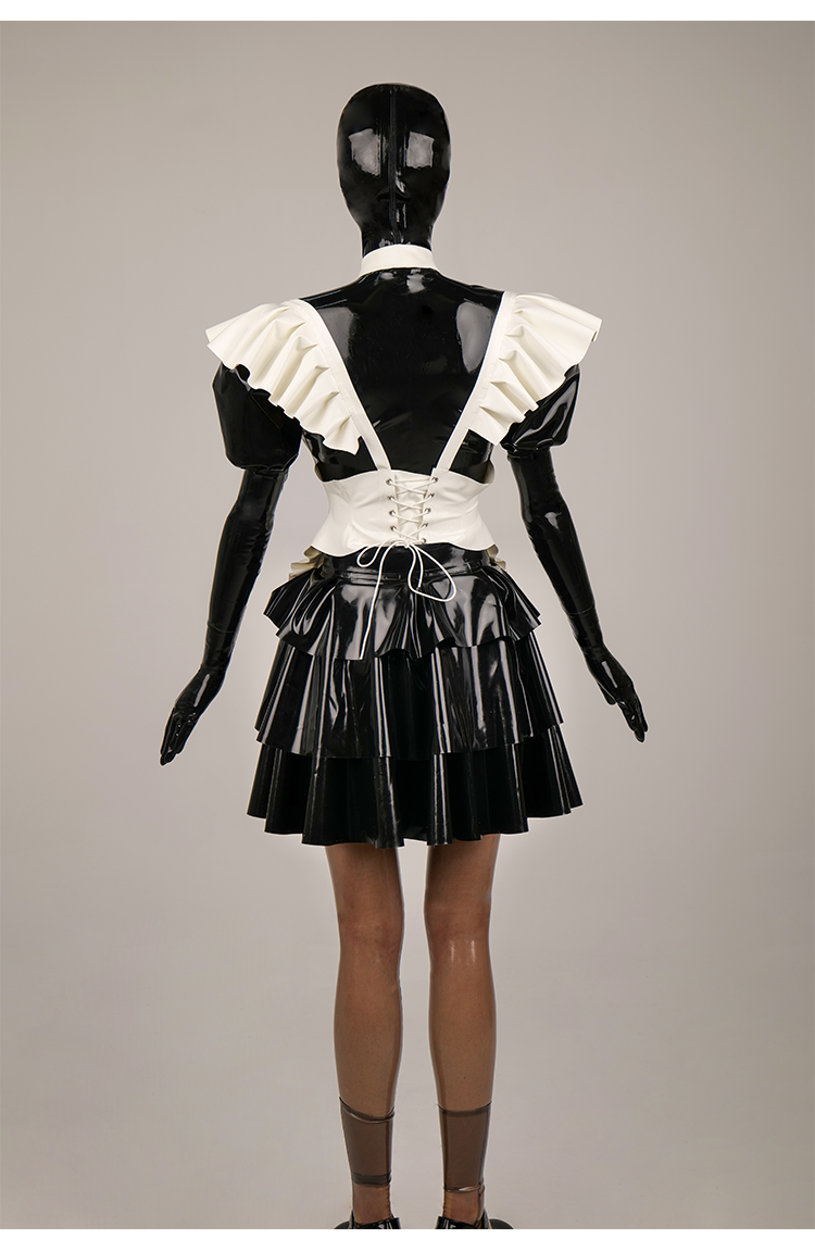 NEOGAN TG10 Asymmetric Latex Maid Suit (3-Piece Set)