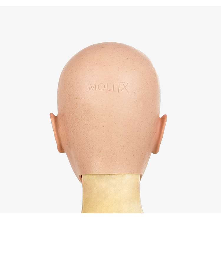 MoliFX Linglong Ningzhi makeup mask by InTheMask, featuring an oriental female face with C cup breasts, detailed and realistic.