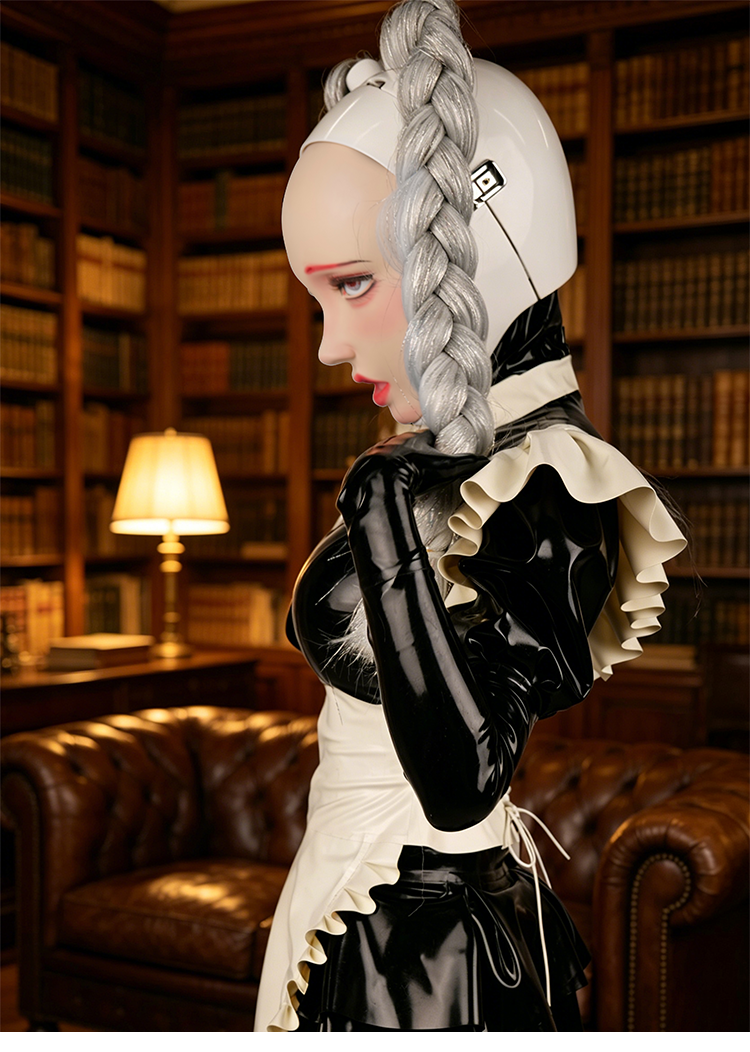 NEOGAN | "Sacred Disguiser" The White Mask with Detachable Ponytails & Locks
