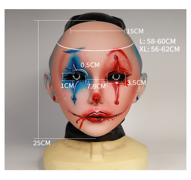 Harley the Furgie Clown - “Limited Edition 1 of 1” Female Doll Mask D01SX
