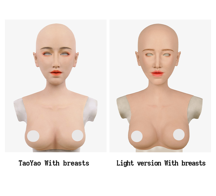 MoliFX Linglong Taoyao makeup mask by InTheMask, featuring a female mask with C cup breasts, detailed traditional Asian design.