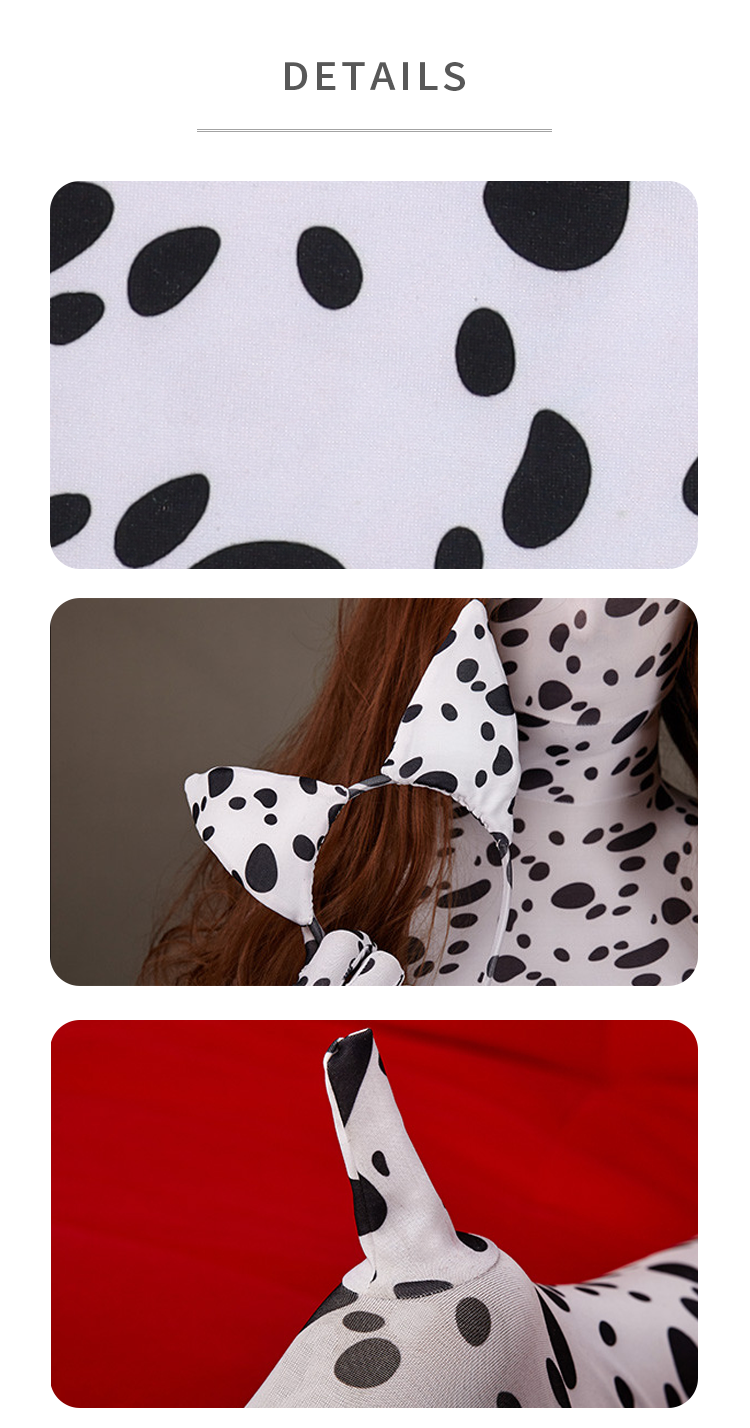 Molis Zentai | „Dalmatiner“ gefleckter Hundedruck aus der ANIMAL-Serie