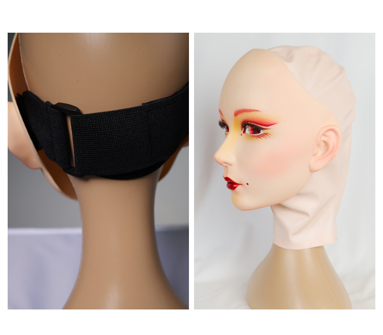 Furgie „Oiran“ Sonderversion | Geknebelte weibliche Puppenmaske von Moli's 