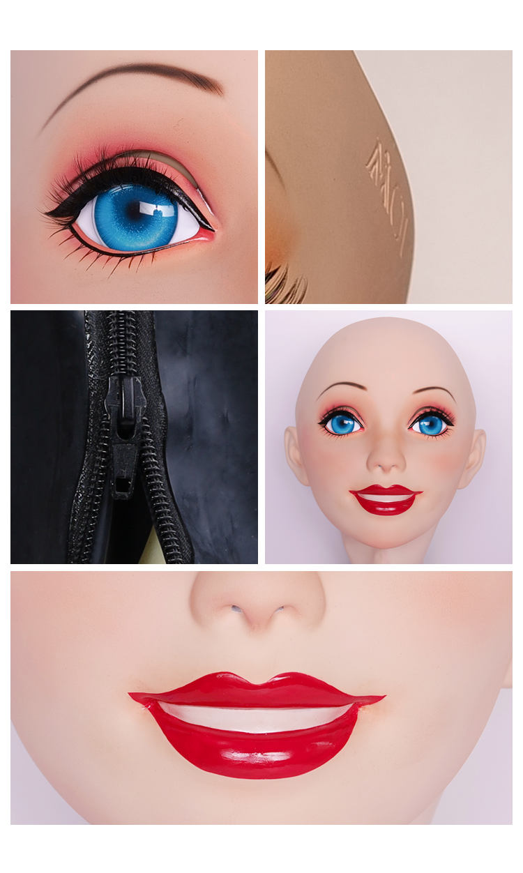NEOGAN | Queena The Female Doll Mask with Gag and Latex Hood by Moli's