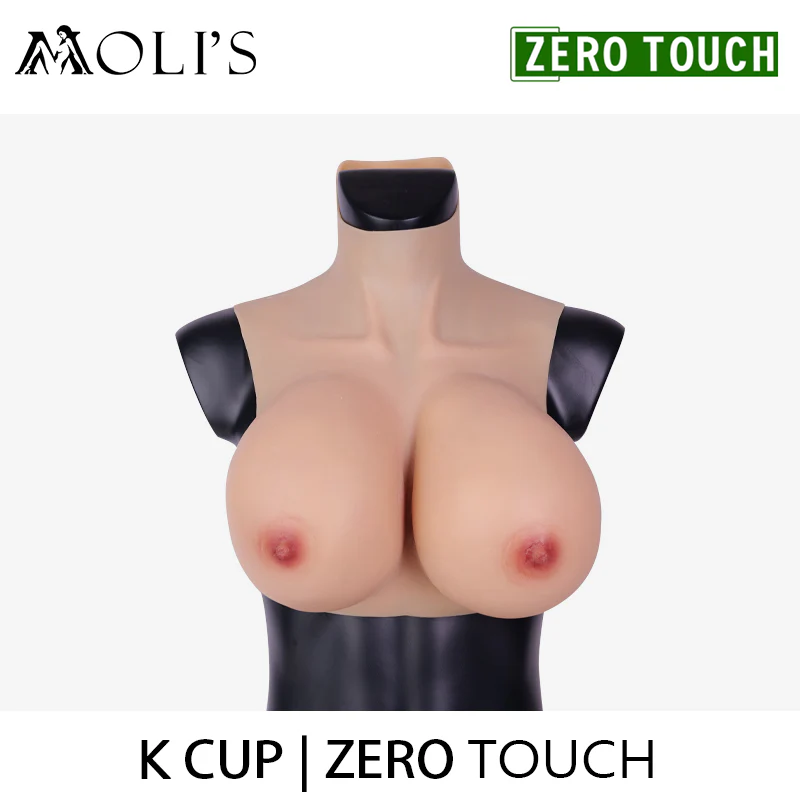 Null Berührung | K-Cup-Silikon-Brustpanzer mit riesigen Brüsten