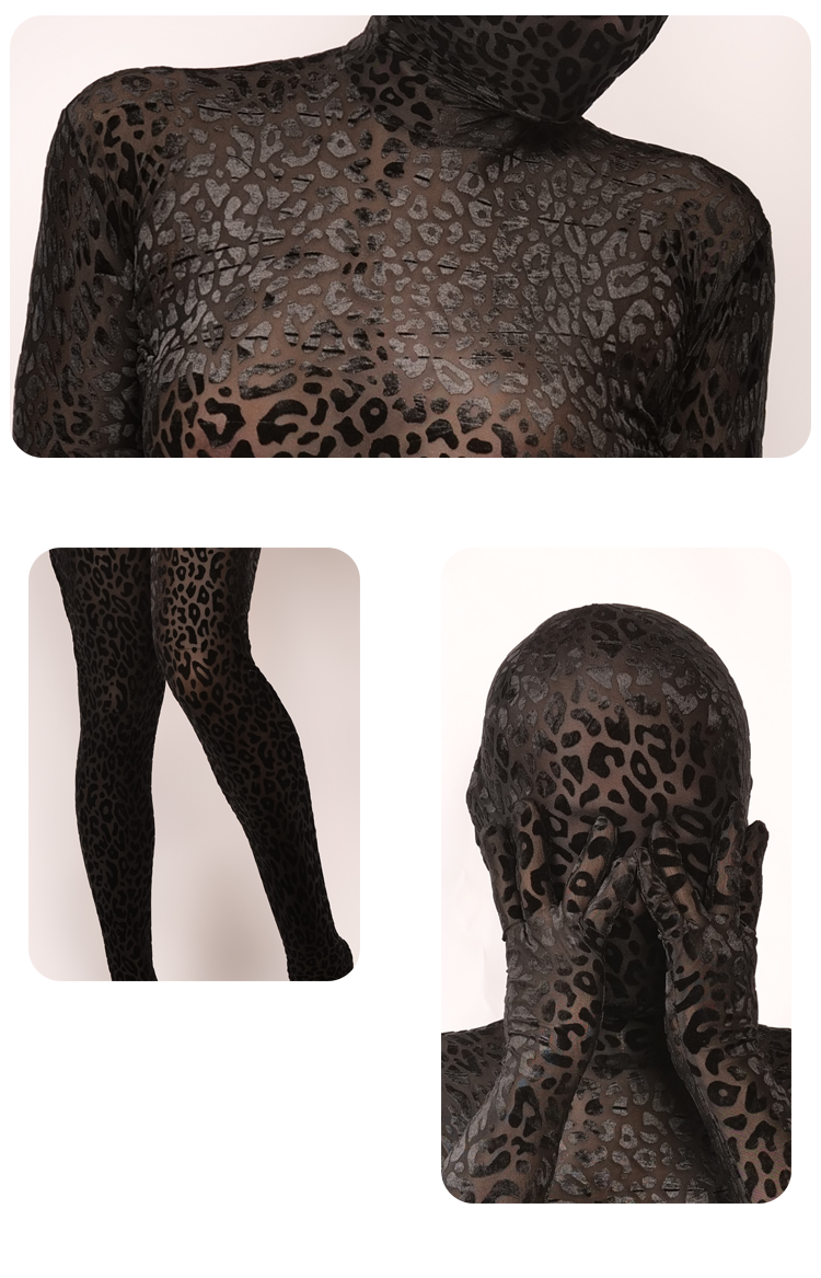 Moli's Zentai | "Undertow" Dark Nylon Leopard