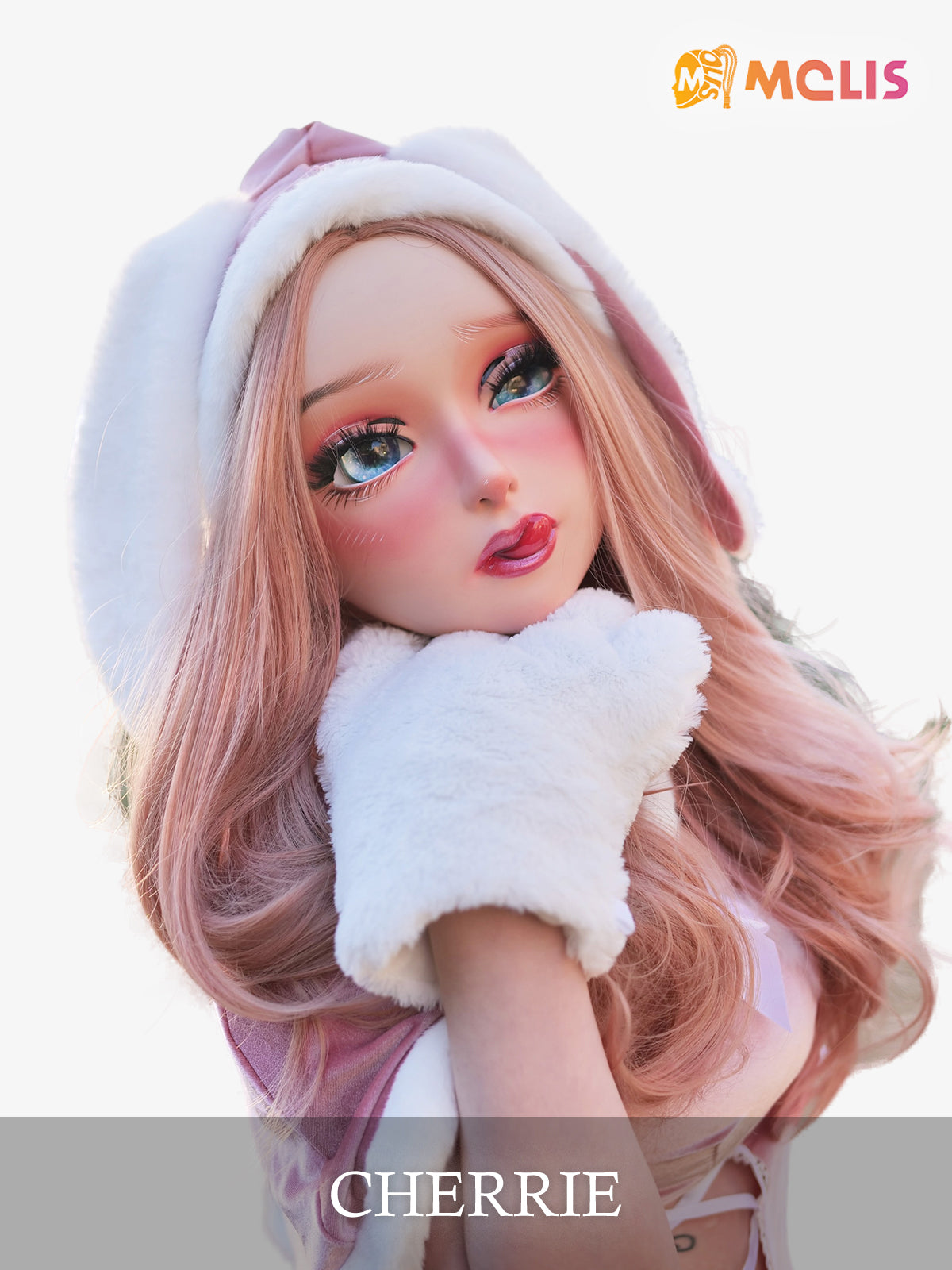 NEOGAN | Cherrie The Female Doll Mask with Gag and Latex Hood - InTheMask by Moli's