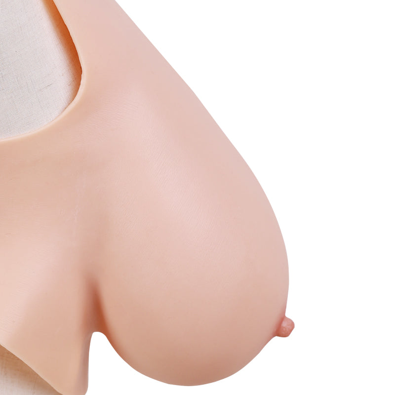 "Zero Touch" Breasts | "G" Cup Silicone Breastplate for Crossdressers