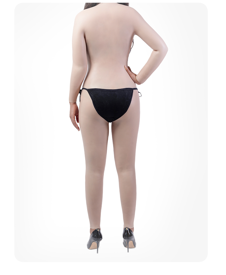 Cross-dressing Silicone C Cup Bodysuit With Arm Male To Female