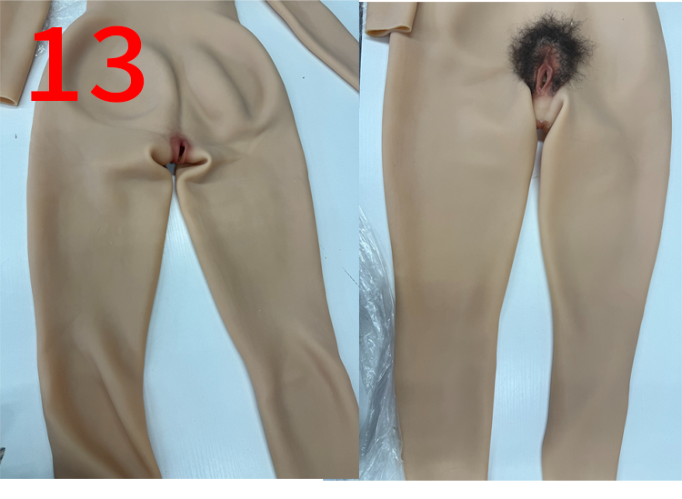 #13【Flash Sale 33% OFF】Zero Touch | Brand New Silicone Female Bodysuit with Arms and Padded Girdle D Cup