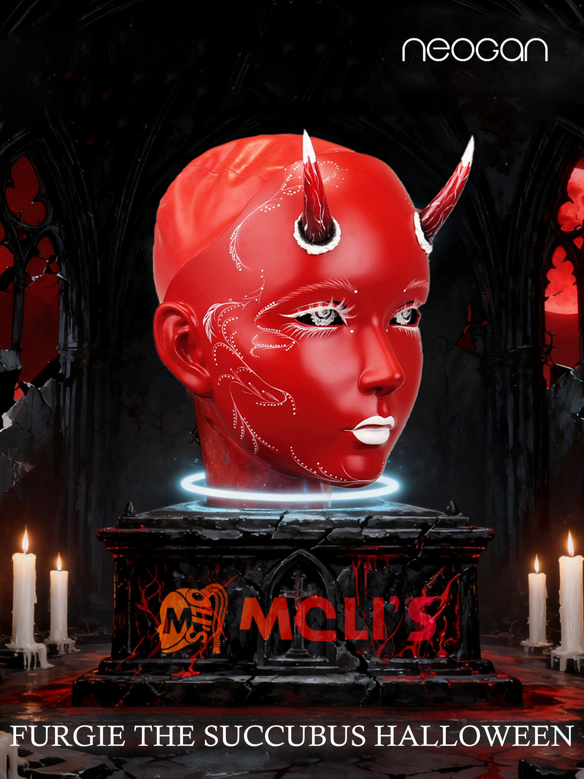 Furgie the Succubus Halloween 2026 special figure by InTheMask by MOLIS, detailed costume and demonic features visible.