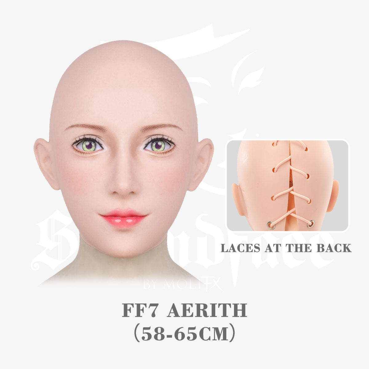 SecondFace | "The Aerith“ Silicone Female Mask Special Makeup F04A - InTheMask by Moli's
