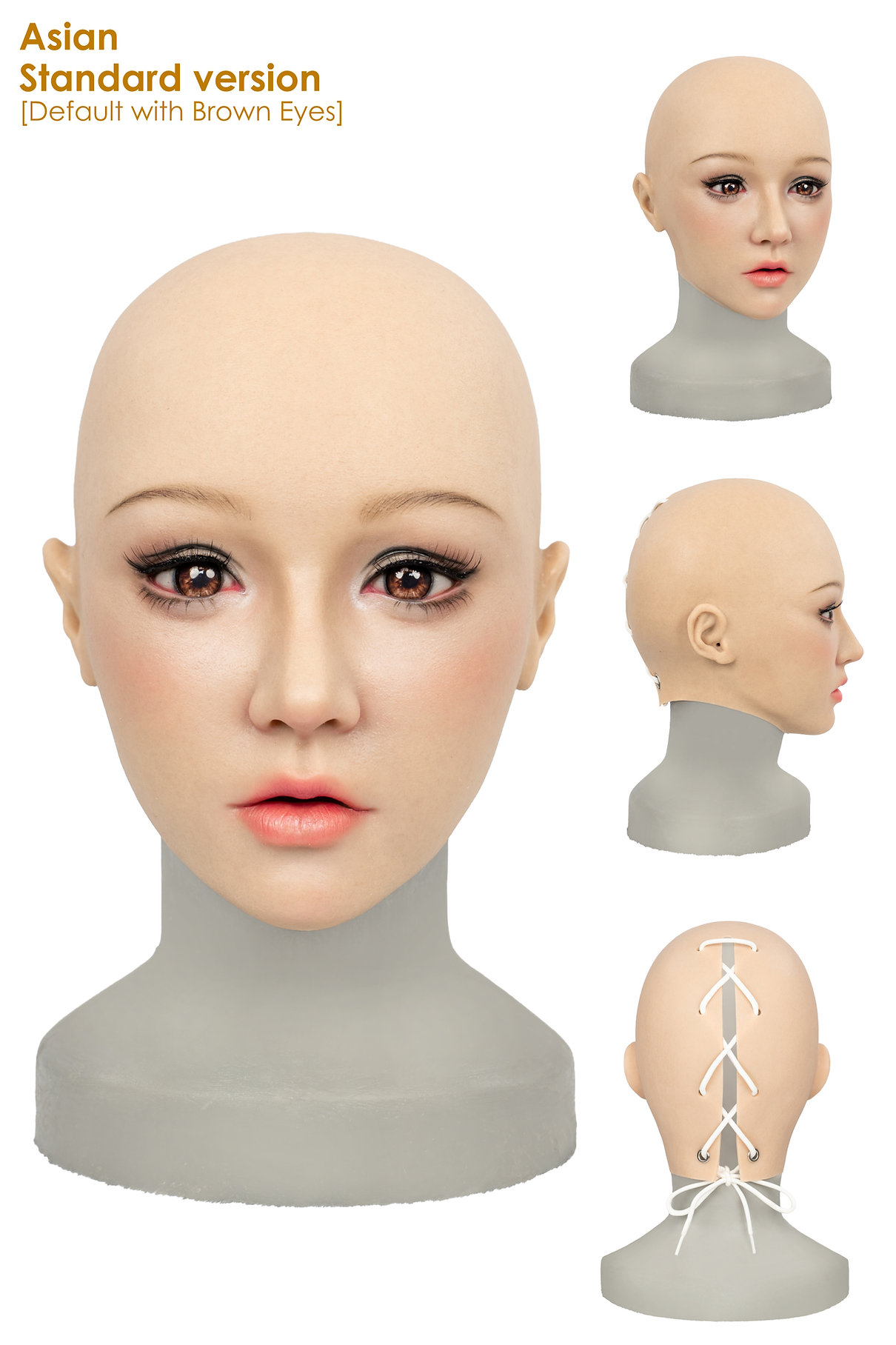InTheMask by MOLIS M33 Elsa silicone doll mask, normal version, realistic facial features, and detailed craftsmanship.