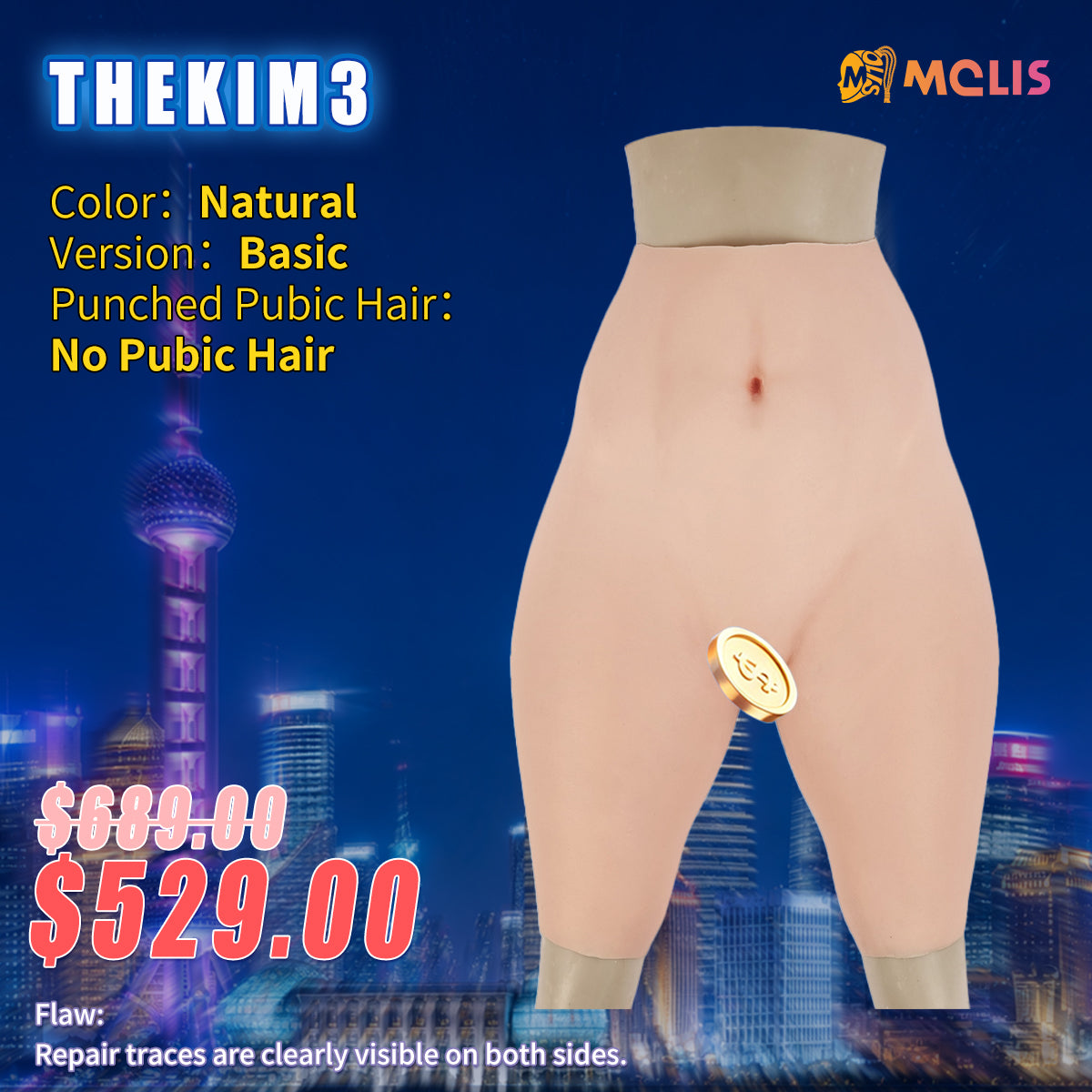 【Flash Sale 23% OFF】The Kim3 | Silicone Girdle Pant with Extreme Hip & Thigh Enhancement MoliFX XF01
