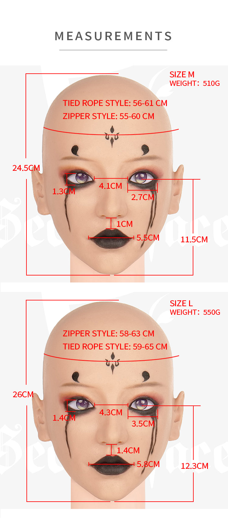 SecondFace by MoliFX "Acedia The Sloth" Spider Spirit 4th Sister makeup with black and intricate details, part of BlackMythWukong collection.